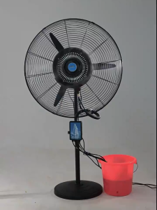 Industrial Fan Heavy Duty Industrial Electric Fan With Mist Spray Heavy Duty Inverter Water Mist Electric Fan Mist Fan Water Air Cooling 30 Inch Stand Fan 20 inch Wall Fan 3 Speed Adjustable