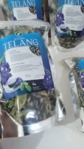 Paket 5 Pcs Teh Bunga Telang BJ isi 40gr/Teh Herbal Alami 100% Oragnik/Teh Biru
