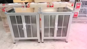 ตู้กับข้าวจิ๋ว พื้นชั้นอลูมิเนียม(1ชิ้น ต่อ 1 คำสั่งซื้อ)