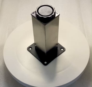 CHÂN BÀN VUÔNG INOX ĐẾ NHỰA TĂNG CHỈNH 38X38mm