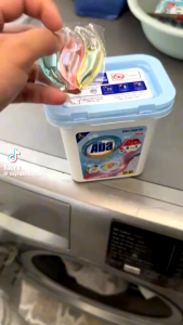 Hộp 20 viên giặt xả ABA 3 trong 1 - Viên giặt xả lưu hương bền màu đánh bay vết bẩn 380g