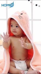 🏆HOMIE Baby Hooded Towel / Multi-color Soft Cute Animal Kids Bath Towel/Super Water Absorb/Quick Dry