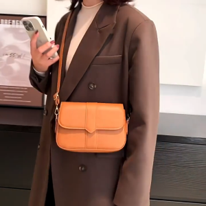 Amelia Shoulder Bag PU Leather Magnetic Clasp Crossbody Bag Adjustable Strap Elegant and Chic