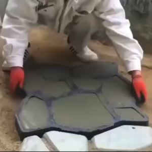 Plastic Gardening Making DIY Concrete Molds Cement Walking Path Molder Floor Path Maker Stone Garden Floor Road Design