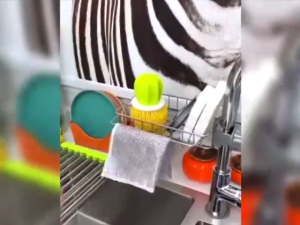 Kain Lap Kawat Dapur Bentuk Petak Halus Untuk Membersih Panci Dan Piring Kain Cuci Piring Kawat - SYS