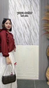 DX FASHION - YAYA OUTER TALI PITA / OUTER RUFFLE KOREAN STYLE / COQUETTE OUTER -PN