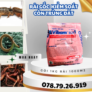 Vibam 5gr gói 1kg rải gốc phòng ngừa kiến sâu đục thân sâu đục bẹ giun dế nhũi bọ hà khoai lang