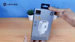 Charger LENYES LCH332EU 2.4A Adapter Kabel 2 USB Casan Hp Original