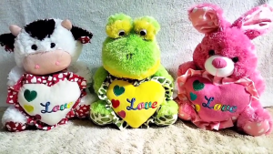 Boneka Karakter Animal Rabbit Cow Frog L