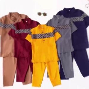 (VIRAL) SETELAN KOKO CAMPUR KURTA ANAK BATIK DADA KANCING LIS GARIS 1-10 TAHUN 60RIBU DAPAT 3 SET