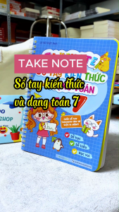 Sách - Takenote - Sổ Tay Kiến Thức Và Dạng Toán 7 - MEGA - Newshop