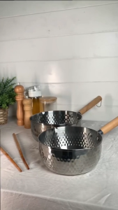 Panci Masak Mie Stainless Asta 18 cm dan 20 cm Free Sumpit Korea