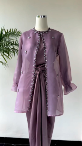 BATIK NAFASTORE Outer Organza-Premiun-Ready-Baju-Pesta-Oneset-wanita-Outer-Kondangan-Mewah-New-Oneset-Jemma-Organza-Terbaru-Setelan-Kondangan-Kekinian-Rok-Lilit-Bahan-Maxmara-OOTD-Kekinian-Keren-Wanita-Oneset-Jemma-Organza-Premium