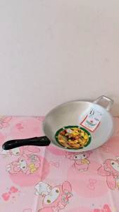 กระทะอลูมิเนียม กระทะด้ามอลูมิเนียม กระทะด้าม กระทะ เบอร์ 8/9/10/12/13/14/15/16/17/18 ตราศรคู่ (จระเข้-พระอาทิตย์)