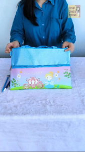 Tas Les 2 Ruang Seri Princess Sling Bag Jinjing Anak Tas Souvenir Sekolah Kursus Belajar Suvenir