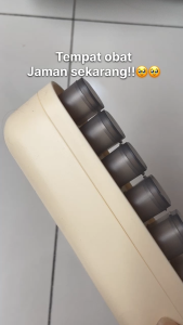 HAYYLIFE Kotak Obat Pil Portabel Isi 7 Kotak - Tempat Obat Kapasitas Besar Terbagi Waktu Pagi Siang & Sore HL-AGB949