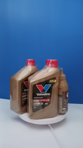 น้ำมันเครื่อง มอเตอร์ไซต์ Valvoline CHAMP Extra 4-AT 10W-30 0.8L + น้ำมันเฟืองท้าย 120ml