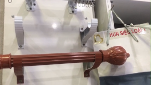 Thanh tròn treo rèm cửa hợp kim nhôm sơn tĩnh điện màu trắng - Phụ kiện rèm cửa