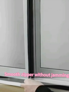 Anti-mosquito Net with Zippered Washable Window Screen Anti Fly Insect Mesh Self-adhesive Jaring Nyamuk Tingkap