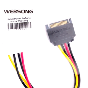 Kabel Power SATA Male to Molex Female High Quality Websong