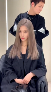 Hair Dye Milk Tea Ash Brown Ash Ash Blonde Hair Dye For Cover Gray White Hair Herbal Mild Hair Cream