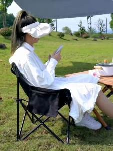 เก้าอี้สนามพับได้ เก้าอี้แคมป์ปิ้ง  แบบพกพา แถมถุงจัดเก็บ เหล็กกล้าคาร์บอนคุณภาพสูง ท่ออลูมิเนียมหนา รับน้ำหนัก300กกคน