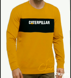 Jaket Sweater Casual CATERPILLAR Big Size Pria & Wanita Lengan Panjang Basic Kain Fleece 2 Warna