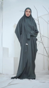 Mukena Terusan Polos Jumbo Wanita Dewasa
