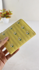 Dompet Lipat Wanita Motif Bunga Dompet Mini Simple Termurah New Collection -BY010