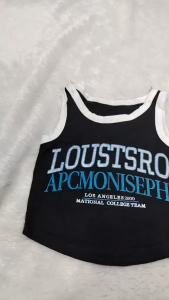 (LOLI-JKT) BS- 621 SETELAN ANAK TANKTOP LOUSTSRO CELANA RIPPED BORDIR SZE 100-160