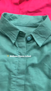 Karina Blouse Linen: Kemeja Wanita Lengan Panjang & Atasan Wanita Korean Style