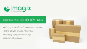 MEC - Combo 100 hộp carton đóng hàng siêu tiết kiệm - Nhiều size lớn | Magix Packaging