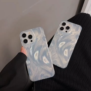 CO13 CASE HOLOGRAM SILVER FEATHER SAMSUNG A13 A23 A04 A24 A54 A05 A05S A15 A55