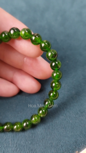 Vòng tay đá Diopside size 6.5 li thiên nhiên VIP hợp mệnh Mộc Hỏa | Hoa Minh Gem