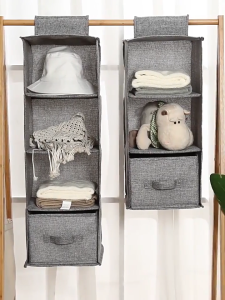 Hanging Clothes Storage Bag With Drawer Hanging Wardrobe Organiser Wardrobe Organizer Clothes Box