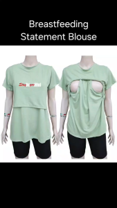 K8 Breastfeeding Statement Blouse: STAY beYOUtiful & BEAUTY WITHIN