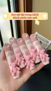 Son Kem Lì GEGE BEAR Gấu Nhỏ Dưỡng Ẩm Chống Nước Chống Khô Môi Lấp Lánh Dưỡng Môi Lâu Trôi 2.5g