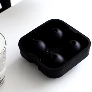 TEENRA Cetakan Es Batu Silikon Bulat 4 Grid Ice Cube Mold
