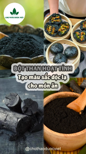 Bột than hoạt tính sấy lạnh 500g ( Bột than tre trắng răng) - Chợ Thảo Dược Việt