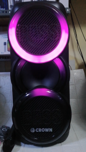 Crown PD-883 ORIGINAL CROWN PORTABLE DANCING LIGHTS SPEAKER