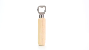 Print Digital Solid Wood Handle Stainless Steel Bottle Opener