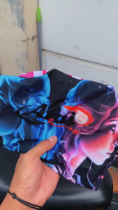 Sarung Jok Motor Motif Zodiak karakter full print Premium Nmax Aerox Vespa Pcx Adv Vario Beat Mio Scoopy - Cover Jok Motor ARAI motif Premium Waterproof & Anti Cakaran Kucing MJ55