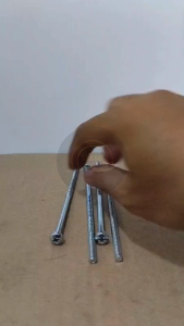 BAUT JP M6 X 125 HEAD SEKRUP M6X125 PANJANG 125CM 125 CM BAUD 10 6X125 6 X 125 MM 125MM OBENG PLUS SKRUP PUTIH GALVANIZ GALVANIS GALPANIS PITCH DRAT 1.0