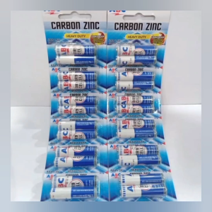 (12 Pcs) Baterai ABC AAA Carbon Zinc Baterai Remote A3 Carbon Zinc