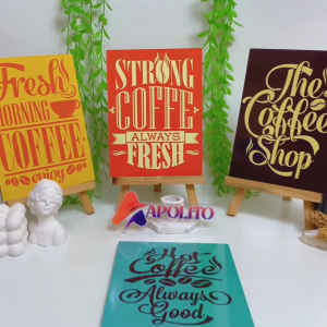 APOLITO (15X20 CM) HIASAN DINDING CAFE WALL DECOR PAJANGAN POSTER KAYU QOTE CAFE KAFE KOPI