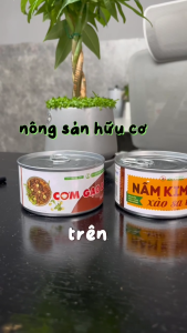 Combo 2 hộp: Cơm Gạo Lứt Hạt Sen và Nấm Kim Kê Xào Sa Tế
