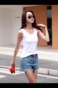 6 Pcs Tank top Tali besar kaos dalam singlet wanita dewasa murah