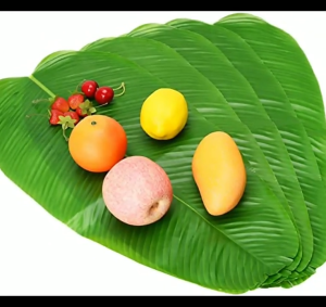 【BHQ&HOME】ใบตองปลอม ใบกล้วยจำลอง ใบตองเสมือนจริง ใบตองเทียม ใบประดับโต๊ะ ใบตองพลาสติก ﻿