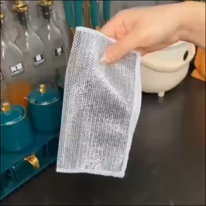 leaning Metal Steel Wire Rag Multipurpose Wire Dishwashing Rags Rust Removal Cleaning Cloth Kitchen Magic Dishwashing