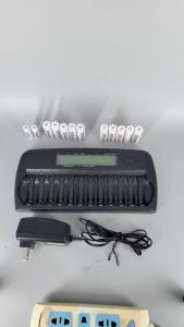 PALO Charger Baterai 2A 3A 12 Slot Untuk Battery AA AAA Ni-MH / Alat Cas Baterai AAA